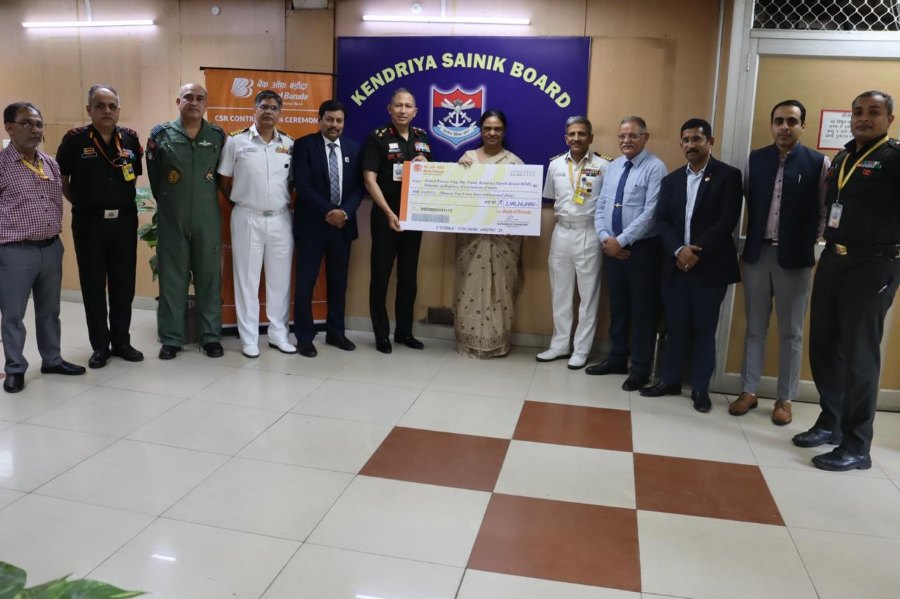 Bank of Baroda Contributes ₹2 Crore to Armed Forces Flag Day Fund for Scholarships
